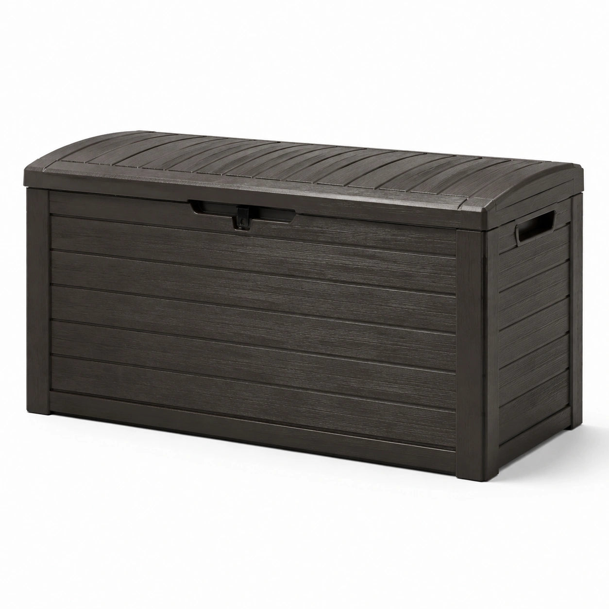 Arcón de jardín de resina negro 120L
