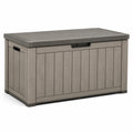 Baúl de polipropileno para exterior 120x60x55 cm color gris